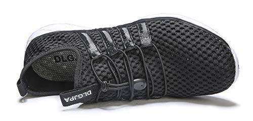 DLGJPA Men's Lightweight Quick Drying Water Shoes for Beach or Water Sports Slip On Walking Shoes Blackwhite 11 - Thumbnail 4