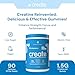 Create Creatine Monohydrate Gummies for Men & Women, Boost Focus, Strength, and Endurance, Anti-Melting Formula, Vegan, Gluten-Free, Non-GMO, 1.5g of Creatine per Gummy (Blue Raspberry, 90 ct)