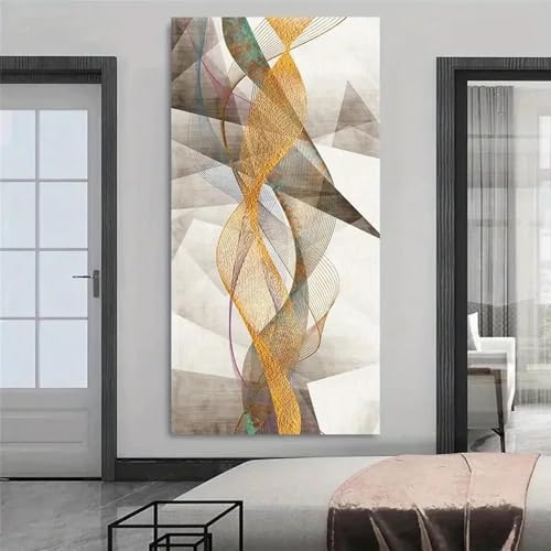 Toile géométrique abstraite dsdsgog pour décorer un grand salon moderne chic