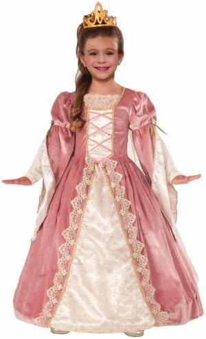 Forum Novelties Designer Collection Deluxe Victorian Rose Costume Dress, Child Medium