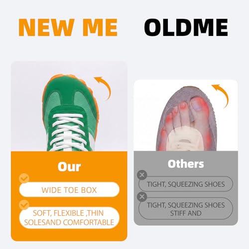 Image of Women's Barefoot Sneakers Wide Toe Box Zero Drop Sneakers | Breathable Lightweight Non-Slip Shoes for Gym Training, Trail Running, Hiking & Daily Walking