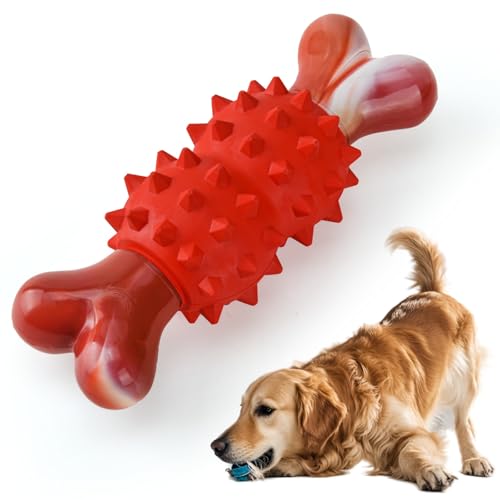 LIFLIX 犬おもちゃ 大型犬 犬噛むおもちゃ 頑丈 壊れない ナイロン 天然ゴム 歯磨き ストレス解消 硬い 骨