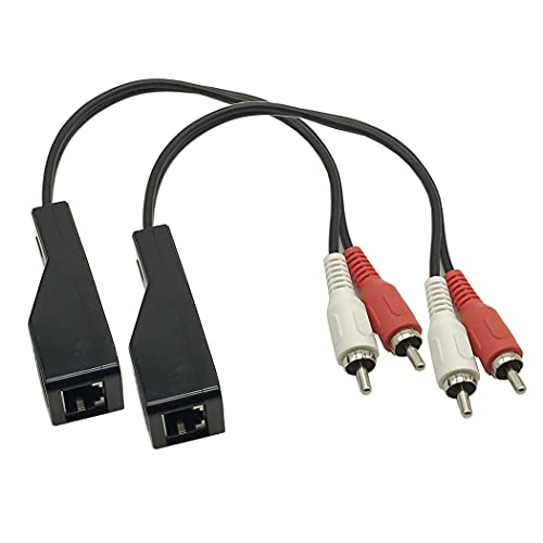Extensor RCA a RJ45 Seadream para conectar el audio del proyector al amplificador del salón
