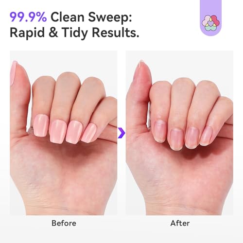 Image of SAVILAND Essentials Nail Polish Remover: Non Acetone Nail Polish Remover Pot Quick & Easy Pop-Off Exclusively for Regular Nail Polish Gentle Removal Beginner-Friendly Nail Care Tool 80 ML