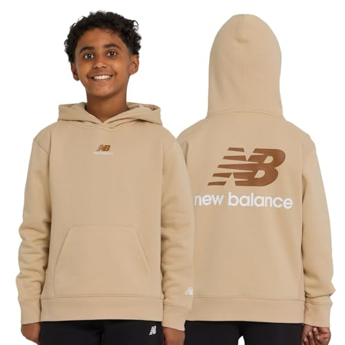 New Balance Boys Hoodie – Premium Comfy Cotton Blended Fleece Classic Pullover Sweatshirt for Kids, Sizes 4-20