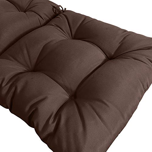 Qilloway Indoor/Outdoor High Back Chair Cushion,Spring/Summer Seasonal Replacement Cushions.(Coffee) #TOP3