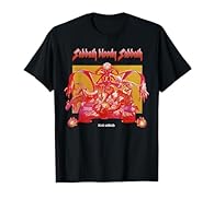 Black sabbath design. Official Licensed Bravado Black Sabbath Sabbath Bloody Sabbath Bright T-shirt Lightweight, Classic fit, Double-needle sleeve and bottom hem