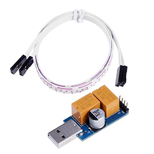 Phoncoo Double Relay USB Watchdog Card - Unattended Automatic Restart - Blue Screen Crash Timer Reboot - 24H PC Gaming Server Mining Miner - Compatible with Windows, macOS, Linux