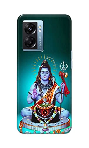 Image of Printed Hard Back Cover Case for Oppo A57 5G | Oppo A77 5G Back Cover (Lord Shiva) -1803