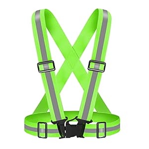 BFELYCPO Running Reflective Vest for Women Walking at Night,Jogging Safety Vest with 360 Visibility Reflector Strap