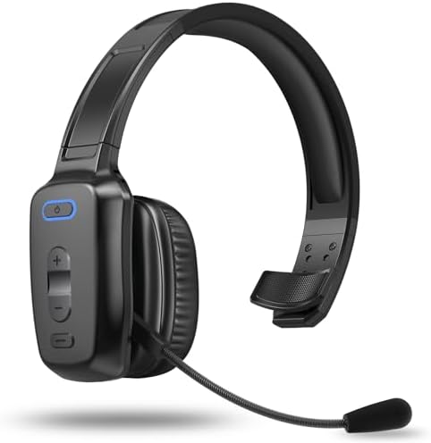 Bluetooth Headset, 60hrs Noise Canceling V5.2 Over Head Headphone...