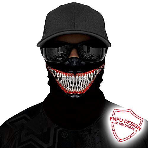 Image of Skull Face Mask Bandanas, Neck Gaiter, Headwear, Magic Scarf, Headband for dust Sun Wind