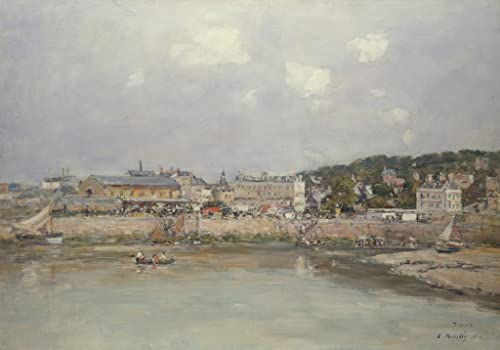 Imagen de lienzo El puerto de Trouville, arte artístico de alta calidad de 60x90cm