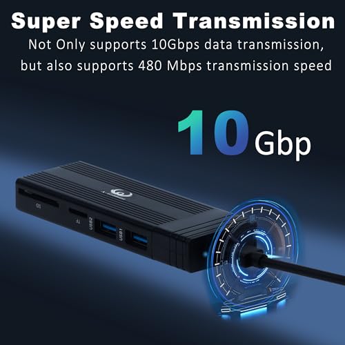 Caja externa para SSD M.2 NVME SATA con adaptador USB 4 en 1 miniatura 2
