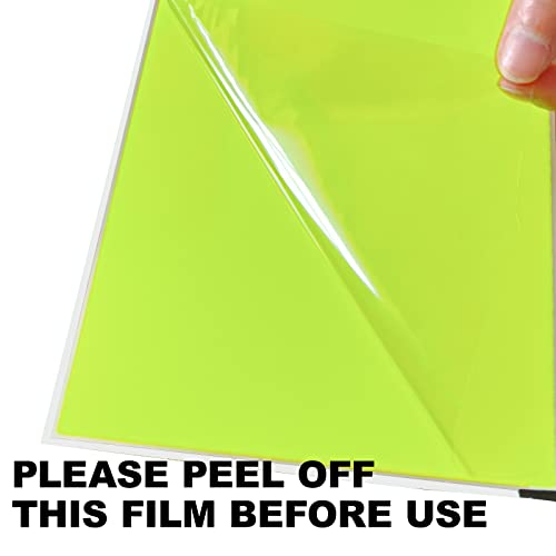 Image of El Panel Backlight 8.2 x 5.9 Inches Electroluminescent Sheet Light DIY Cuttable Backlight Paper Lamplamp Sheet Neon for Cosplay Party Decoration Luminous Piece(Green)