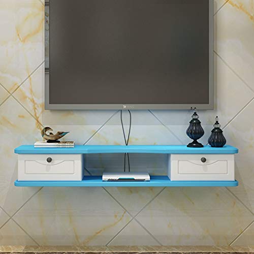 Estante Flotante Consola for TV TV Estante de Montaje en Pared/Consola de Audio y vídeo Que cuelga de TV Gabinete de Medios Consola Flotante Hutch Gabinete de Almacenamiento Soporte de TV Componente