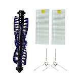 rowenta rr6925 recambios 4 piezas/juego de cepillo lateral para aspiradora, kit de filtro de cepillo de rodillo principal.Compatible con Rowenta RR69 RR6925 RR6943 ZR690101 ZR690102.Accesorios para aspiradoras