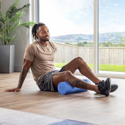 Core Balance Foam Roller Massager 45cm Long Medium Density EPE Muscle Massage (45cm - Blue) - Image 3