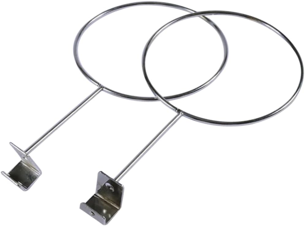 PRETYZOOM 2Pcs Metal Wall Mount Ball Storage Rack for Basketball Soccer Football Exercise Balls Holders for Home Office Garage School Organization