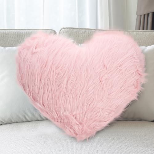 Coussin cœur en peluche pour décorer salons et restaurants - 8