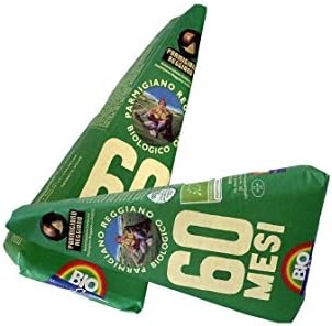 Parmigiano Reggiano Pdo from organic farming 60 months 2 Pieces each 1.10 Lbs hand-wrapped