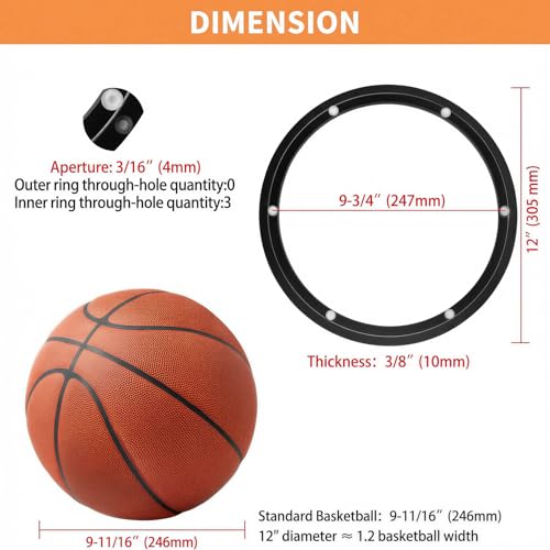 Image of TamBee 12 Inch Lazy Susan Hardware Heavy Duty Metal Rotating Hardware Turntable Bearing Ring 300mm Turntable Lazy Susan Parts Mechanism for Cabinets,Table Top and Craft (Base Only, Black)