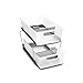 madesmart Large 2-Tier Organizer with Dividers - Frost, Grey | BATH COLLECTION | Slide-out Baskets with Handles | Space Saving | Multi-purpose Storage | BPA-Free