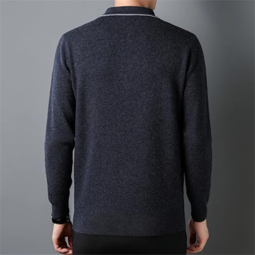 Wool Men Turtdown Collar Knit Jumpers Thick Basic Warm Autumn Winter Outwear Tops Sweater3