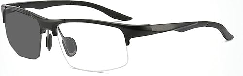 Miniatura 1 de Gafas de lectura de lente completa cuadrada Hombres Transición solar Fotocromática Deportes al aire libre Presbíope Ampliación conducción Gafas de