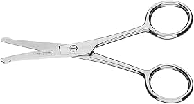 Tesoura de Pelos e Unha para Bebês Tramontina em Aço Inox 4"