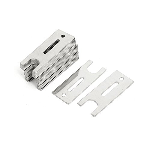Aexit 65mmx26mm Stainless Steel Sliding Window Door Anti-theft Security Plates 30pcs (28c03bb6fdee30e7c157968db9b6b0a8)