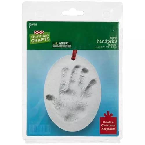 Christmas Crafts Plaster Handprint Ornament Kit - Makes 1