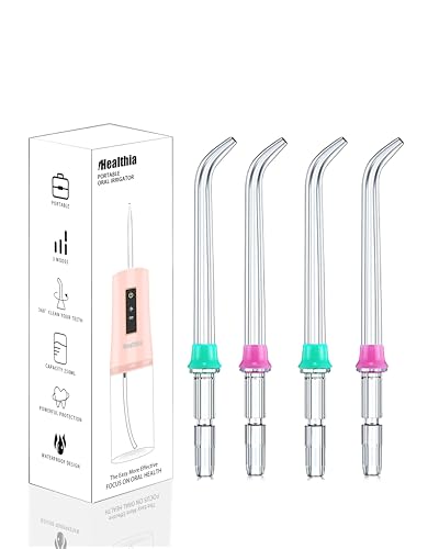 iHealthia-Water-Flosser-Teeth-Oral-Irrigator,Rechargeable-Waterproof,Portable Cordless,Water flossers, 3 Modes 4 Nozzles, for Home&Travel