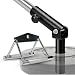 Yes4All Combo T-Bar Row Insert Landmine & Seated Row Double D Handle for Cable Attachment - Double D Row Handle (Chrome)