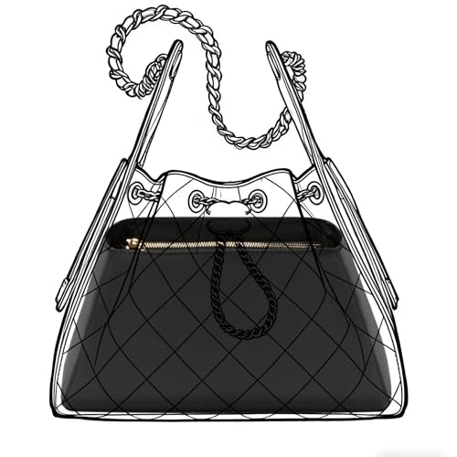 Soft Nylon Purse Organizer Insert for Chanel 25 Bag Insert,