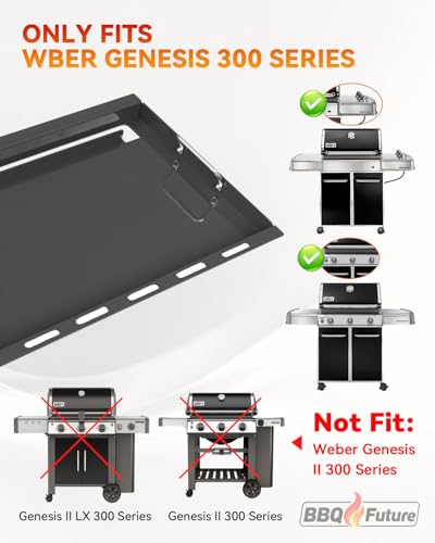 Image of Full Size Griddle Insert for Weber Genesis 300 Series Gas Grills