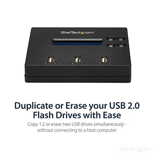 Image of StarTech.com Standalone Dual Bay M.2 SSD /HDD Duplicator + USB Flash Drive Duplicator /Cloner /Eraser