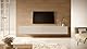 Selsey TV Schrank Board Sideboard Fernsehtisch Fernsehschrank 200 cm Hängend Graubeige Bisira