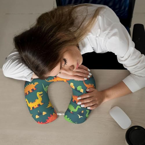 Almohada de espuma viscoelástica con diseño dinosaurio miniatura 7