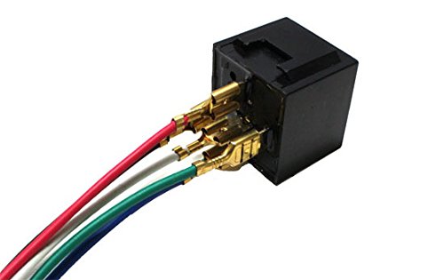 Ijdmtoy 5-Pin 12V 40A Spdt Relay Socket Wire Compatible With Car Fog Light Daytime Running Lamps Etc #TOP2
