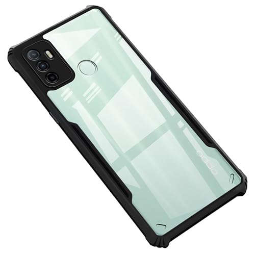 Image of Zapcase Back Case Cover for Oppo A53 (2020) / Oppo A33 (2020) | Compatible for Oppo A53 (2020) / Oppo A33 (2020) Back Case Cover | Clear Case with Camera Protection | (TPU + PC | Matte Black)