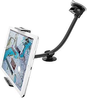 APPS2Car 13 inches Car Tablet Suction Windshield Mount Flexible Long Arm Goose-neck Compatible with 7-11 inch iPad & Tablet Long Reach Car Tablet Holder Windscreen
