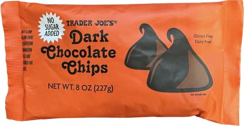 Dark Chocolate Chips, No Sugar Added, Gluten Free, Dairy Free (8 oz)