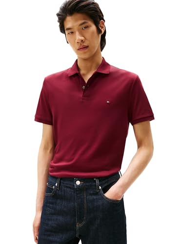 Image of Tommy Hilfiger Mens Short Sleeve Casual Polo Shirts in Regular Fit with Liquid Cotton