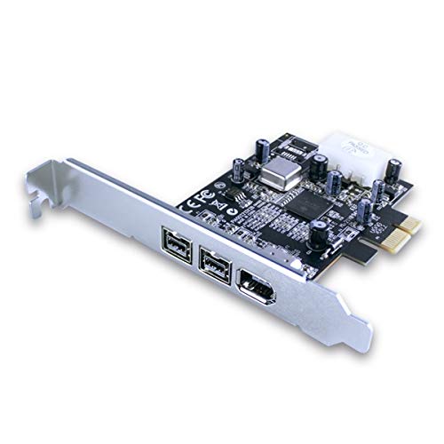 Vantec 2+1 FireWire 800/400 PCIe Combo Host Card (UGT-FW210) for Windows & Mac, Supports External Hard Drives, Camcorders, Digital Cameras & More