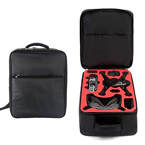 Kingwon Flycoo2 Sac à Dos pour DJI FPV Combo étui de Transport Sac de Rangement Imperméable au Quotidien sac à dos de rangement pour accessoires de drone Taille 15.4''x12.2''x6.7'' (Doublure Rouge)