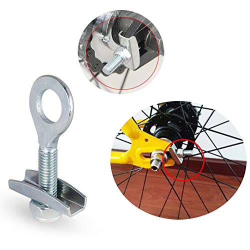 Pscco 2Pcs Bicycle Chain Adjuster Adjustable Chain Buckle Bicycle Wheel Fixing Button Zipper Chain Tensioner Chain Adjuster Suitable For Dead Fly Bicycles Folding Bicycles And Mountain Bikes #TOP4