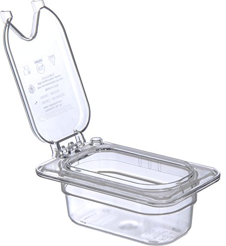 Carlisle FoodService Products StorPlus EZ Access Lid, Cover for 1/9 Size Food Pans, Single Notched, 6.88" x 4.31", 6 Count, Clear by Carlisle Paddles - Used condition - Image 3