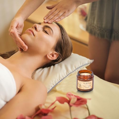 Fulasofia Scented Candles Gift for Women, Soy Wax Candles of Honey, Rose and Lavender, 3.5oz Natural Soy Wax Candle, Promotes Sleep, Relieves Stress, Candles Gift Set for Birthday, Christmas Yoga Bath - Image 6