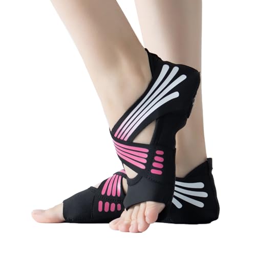 足裏アーチ サポーター アーチ かかと 縦 足袋 足 洗濯ネット付き 体幹 バレエ 姿勢 足裏 土踏まず ヨガ シューズ ピラティス トレーニング 筋トレ 足袋 アプリシア 【M ピンク】